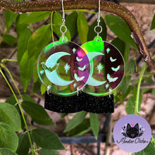 Load image into Gallery viewer, Iridescent Crystal Ball Earrings