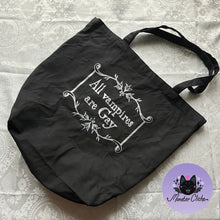 Load image into Gallery viewer, All Vampires are Gay & No Such Thing XXL Double Sided Tote Bag