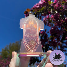 Load image into Gallery viewer, Frosted Iridescent Anatomical Body Standee (MTO)