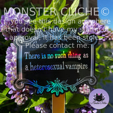 Load image into Gallery viewer, All Vampires are Gay // There is no Such Thing as a Hetero Vampire Holographic Stickers