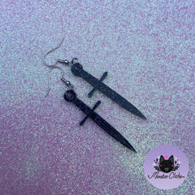 Load image into Gallery viewer, Badass Starlight Dagger Earrings (MTO)