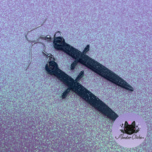 Load image into Gallery viewer, Badass Starlight Dagger Earrings (MTO)
