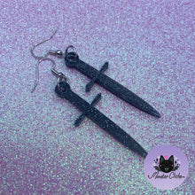 Load image into Gallery viewer, Badass Starlight Dagger Earrings (MTO)