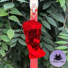 Load image into Gallery viewer, Red Mirrored Monster Fucker Keychain