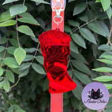 Load image into Gallery viewer, Red Mirrored Monster Fucker Keychain