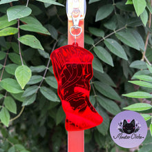 Load image into Gallery viewer, Red Mirrored Monster Fucker Keychain