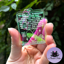 Load image into Gallery viewer, Omegaverse Safe Heat & Rut PSA Keychain