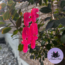 Load image into Gallery viewer, Pink Sparkly FAT Earrings