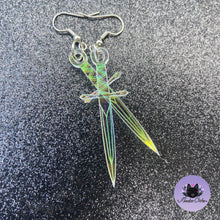 Load image into Gallery viewer, Iridescent Dagger Earrings or Pendant (MTO)
