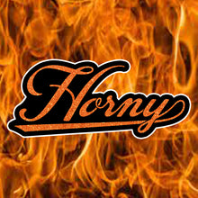 Load image into Gallery viewer, Sparkly "Horny" Hard Enamel Pin
