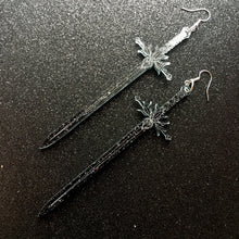 Load image into Gallery viewer, Badass Starlight Sword Earrings (MTO)
