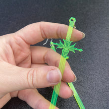 Load image into Gallery viewer, Neon Green Sword Earrings or Pendant (MTO)