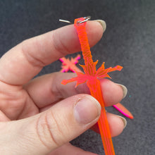 Load image into Gallery viewer, Neon Pink Sword Earrings or Pendant (MTO)