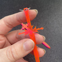 Load image into Gallery viewer, Neon Pink Sword Earrings or Pendant (MTO)
