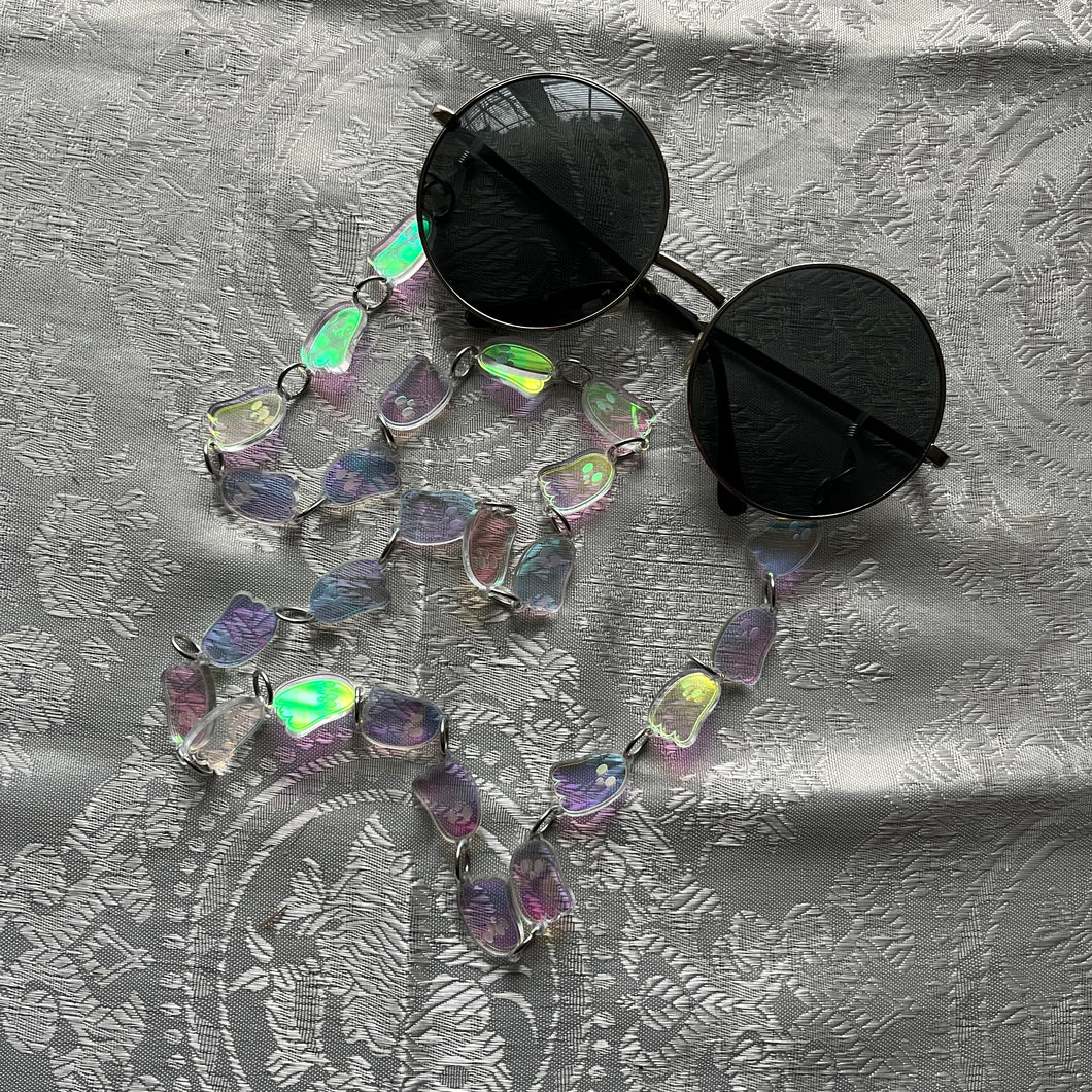 Iridescent Ghost Glasses Chain