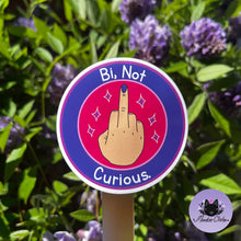 Load image into Gallery viewer, Bi Not Curious Vinyl Sticker
