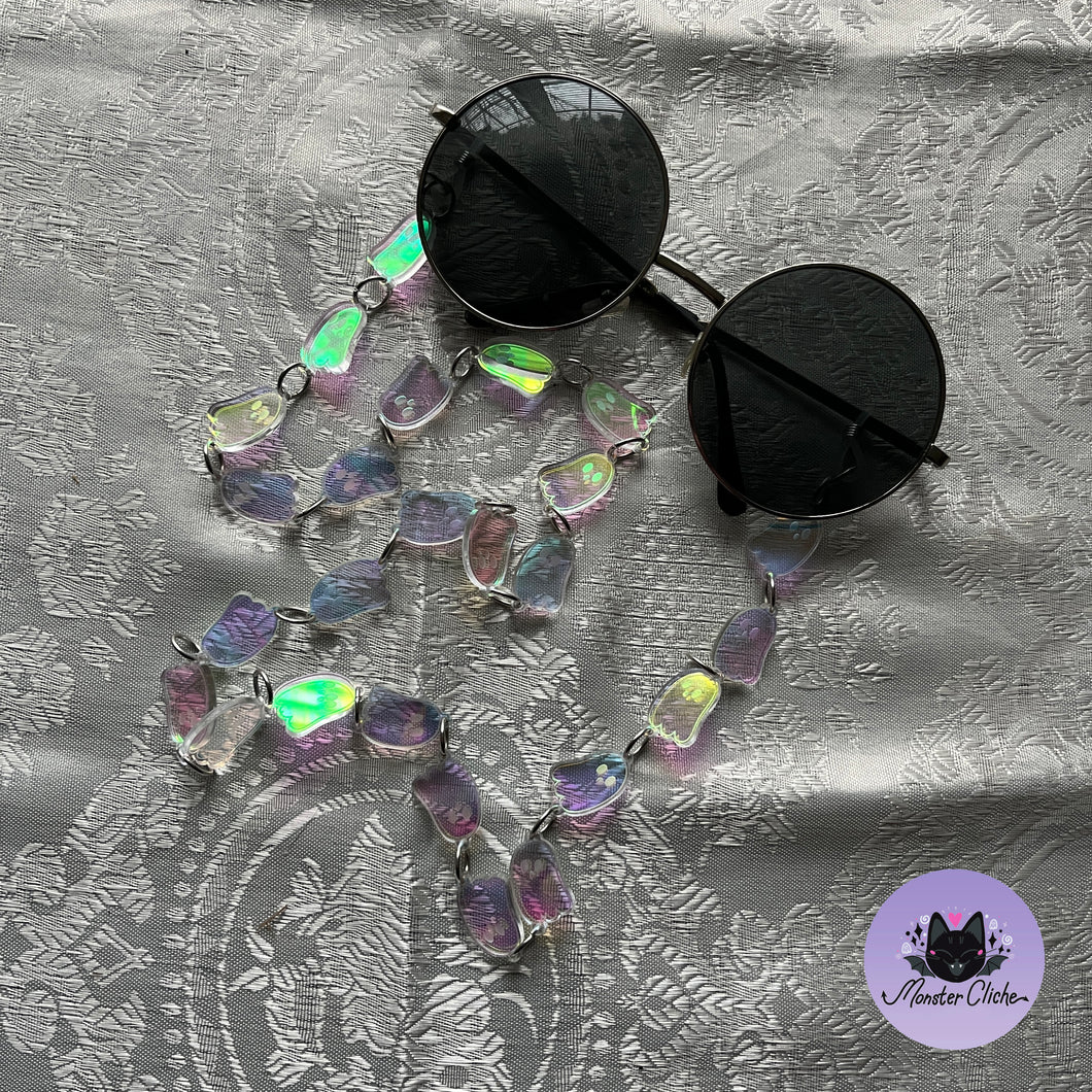 Iridescent Ghost Glasses Chain