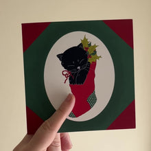 Load and play video in Gallery viewer, Vintage Kitten Holiday Card
