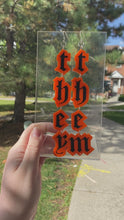Load and play video in Gallery viewer, CUSTOM SPOOPY SEASON Pronoun Earrings (MTO)
