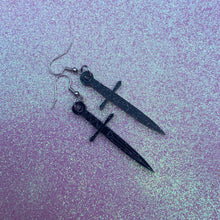 Load image into Gallery viewer, Badass Starlight Dagger Earrings (MTO)
