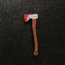 Load image into Gallery viewer, Axe Murderer - Handpainted Wooden Pin
