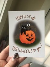 Load image into Gallery viewer, Happiest of Halloween&#39;s to You! Postcard
